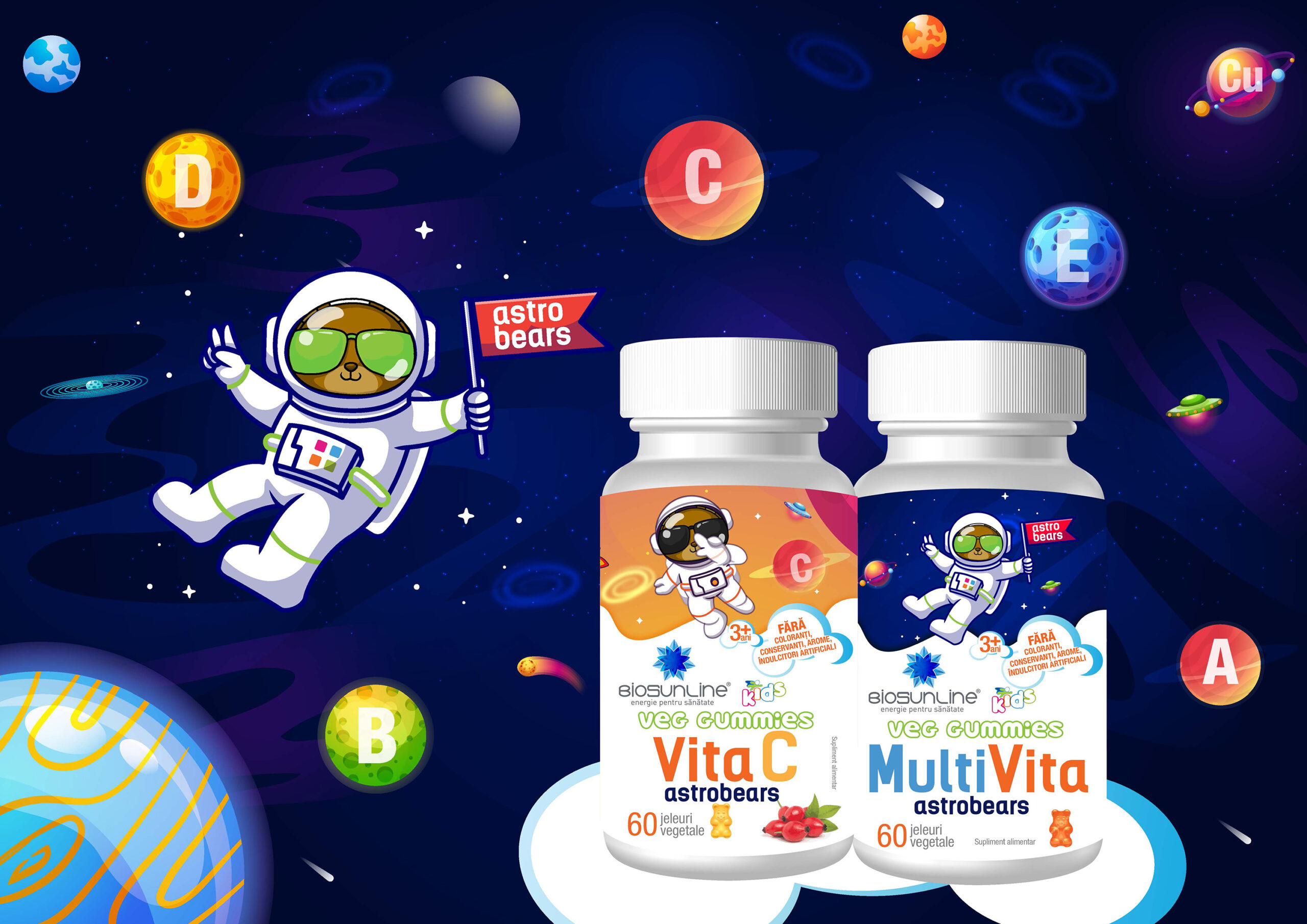 BioSunLine lansează Veg Gummies Astrobears – Comunicat de presă