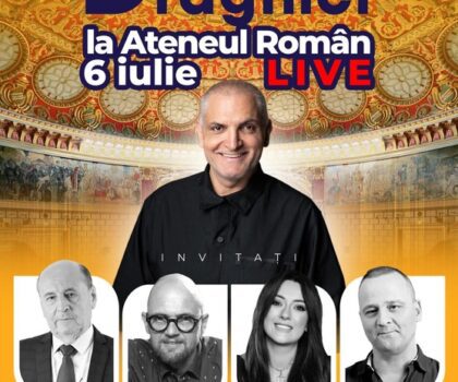 Podcastul lui Damian Drăghici – LIVE pe 6 iulie la Ateneul Român