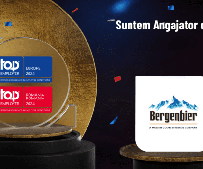 Bergenbier S.A. a fost certificată ca Angajator de Top în România