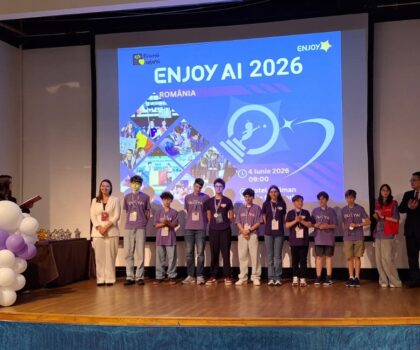 Prima ediție oficială a competiției internaționale de robotică și drone „ENJOY AI” a reunit tinerii inovatori ai României